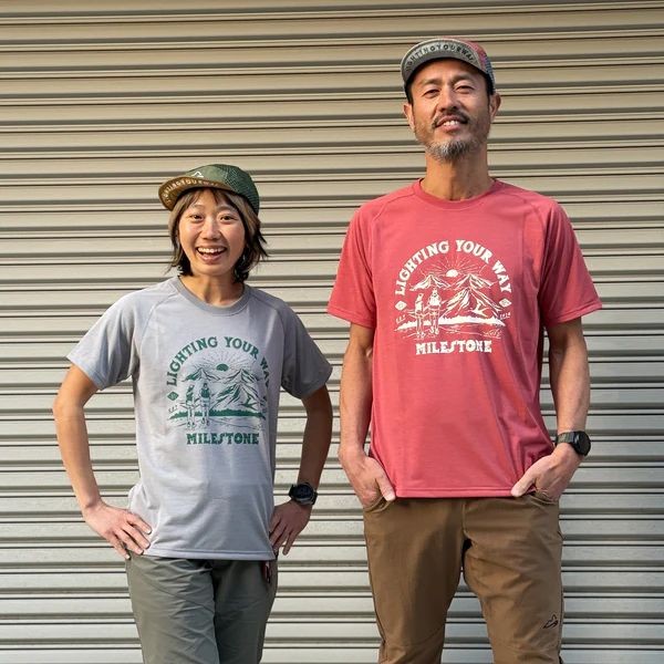 【milestone】Original T-Shirt Canvas "National Park" ルビーレッド