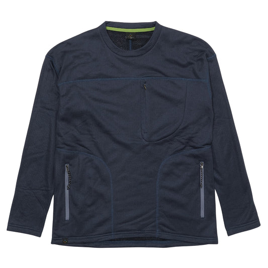 【AXESQUIN】Ventilation LS Tee - Octa / Navy