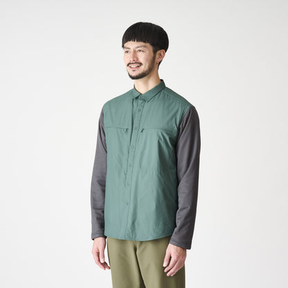 【AXESQUIN】Combination Shirt / BLACK