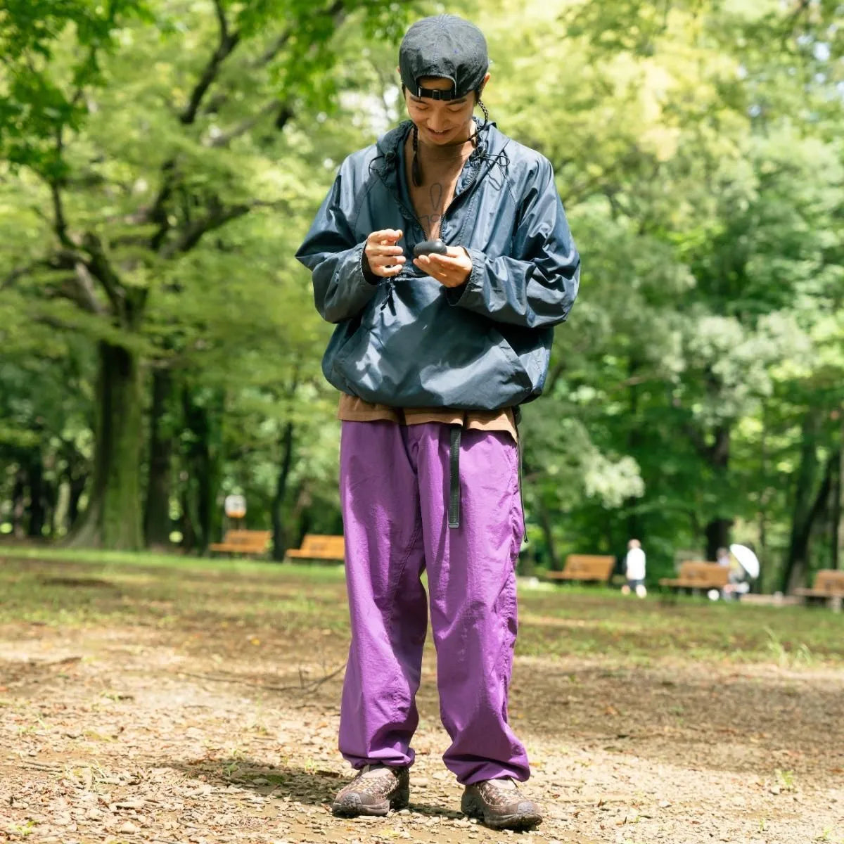 【BLUE LUG】motion pants / burgundy