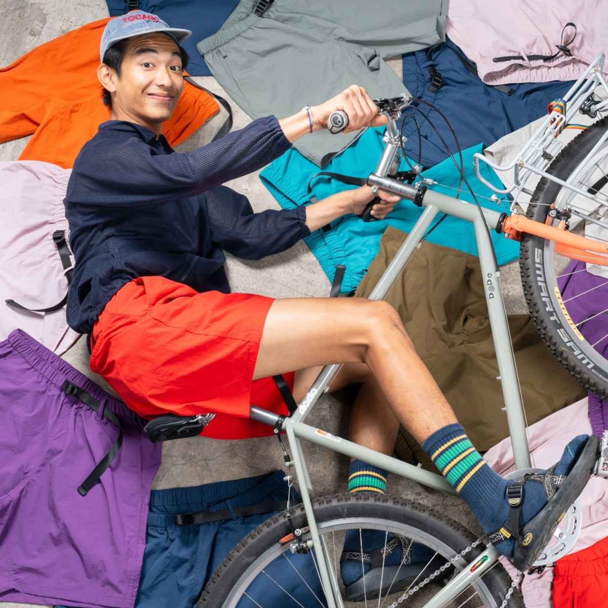 【BLUE LUG】bike shorts / navy