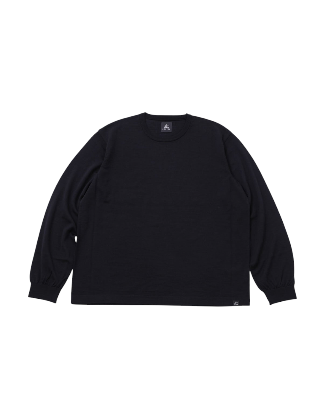 【ROUVER】Merino Long KniTee / BLACK