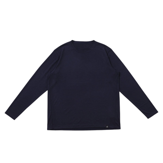 【ROUVER】AXIO Dry Wool Long tee / NAVY
