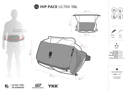 【LITEWAY】HIP PACK ULTRA / BLACK