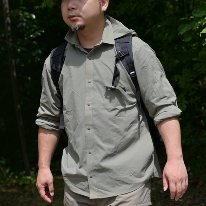 【STATIC】MERCED RIVER HOOD SHIRTS / Oregano