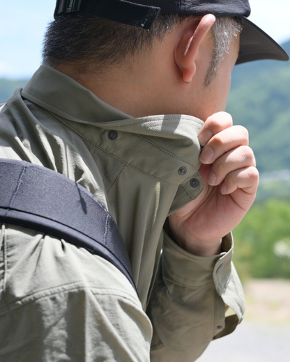 【STATIC】MERCED RIVER HOOD SHIRTS / Oregano