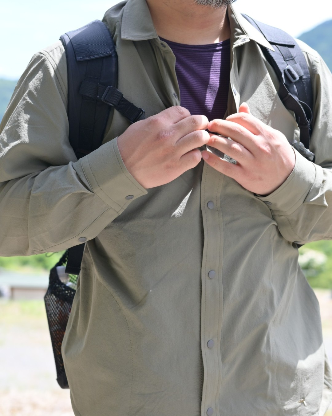 【STATIC】MERCED RIVER HOOD SHIRTS / Oregano