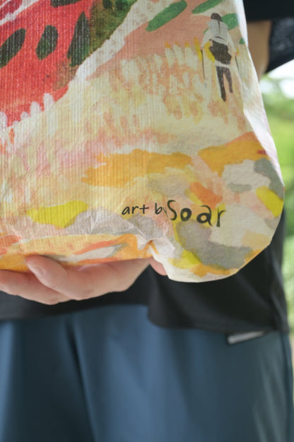 【soar art Works】タイベックスタッフサック 西穂高岳-夏（5L）