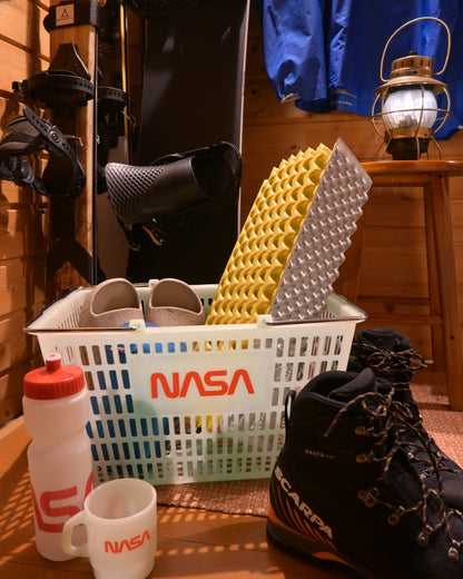 NASA SHOPPING BASKET GLOW、蓄光するカゴ型バスケット