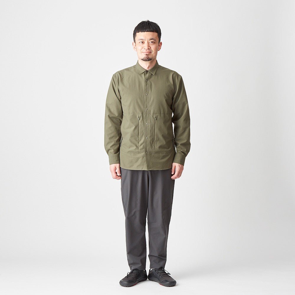 【AXESQUIN】LS Ventilation Shirt / charcoal - LEISURES 公式オンラインショップ