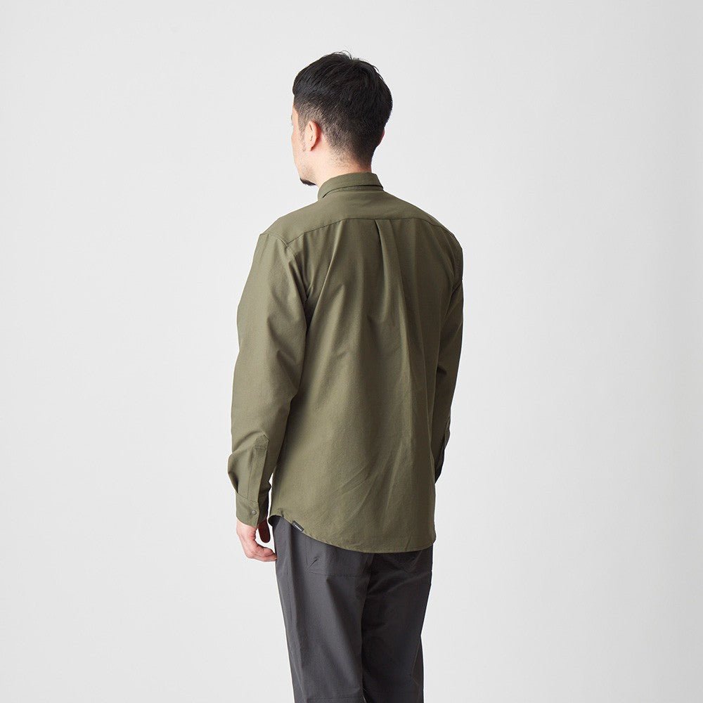 【AXESQUIN】LS Ventilation Shirt / charcoal - LEISURES 公式オンラインショップ