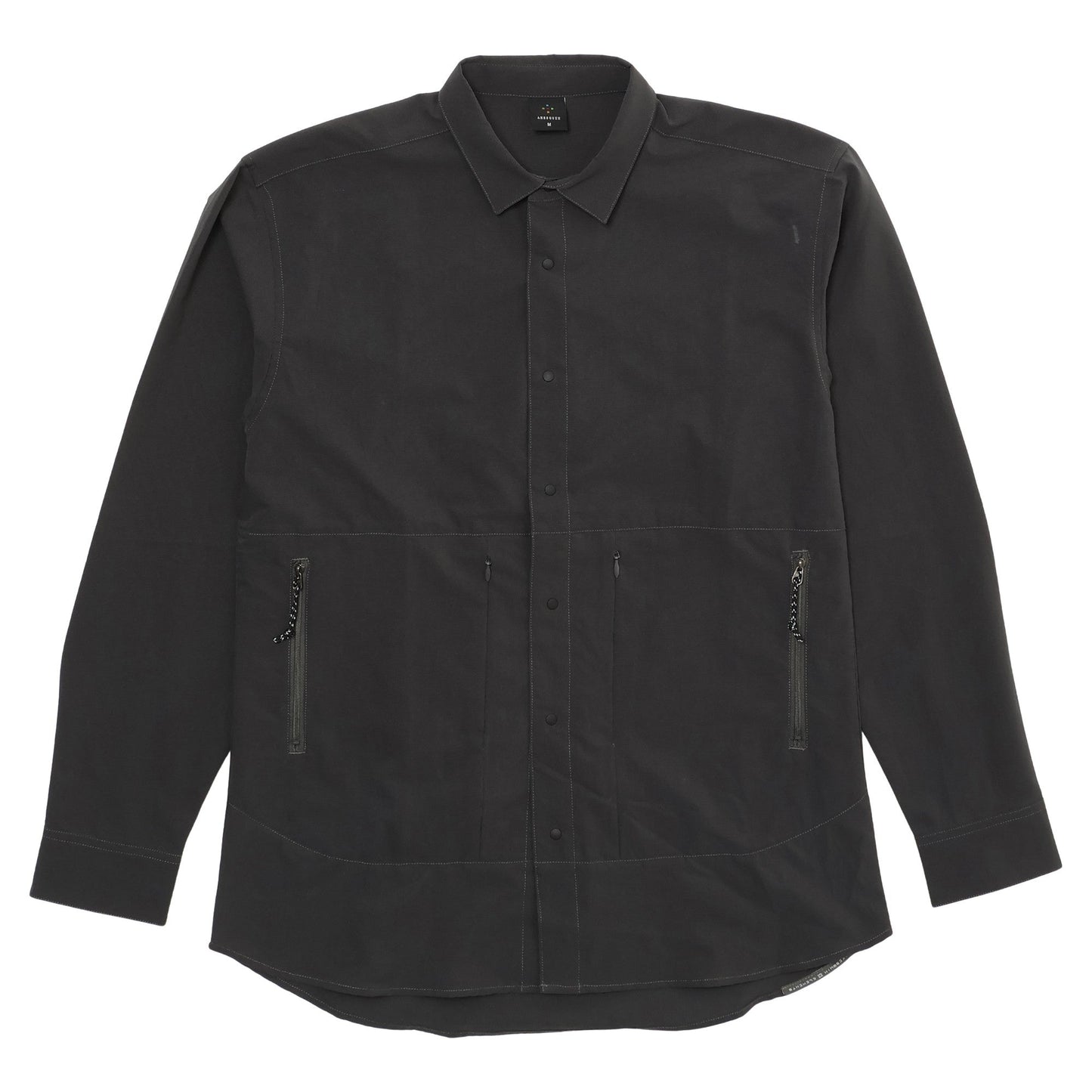 AXESQUIN LS Ventilation Shirt charcoal ULハイキング アウトドアウェア 軽量