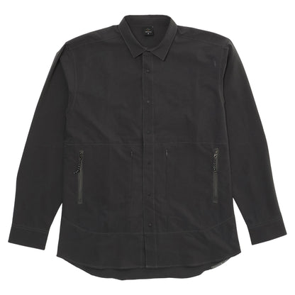 AXESQUIN LS Ventilation Shirt charcoal ULハイキング アウトドアウェア 軽量