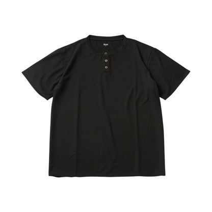 【BRING】WUNDERWEAR ヘンリーネックTシャツ BLACK