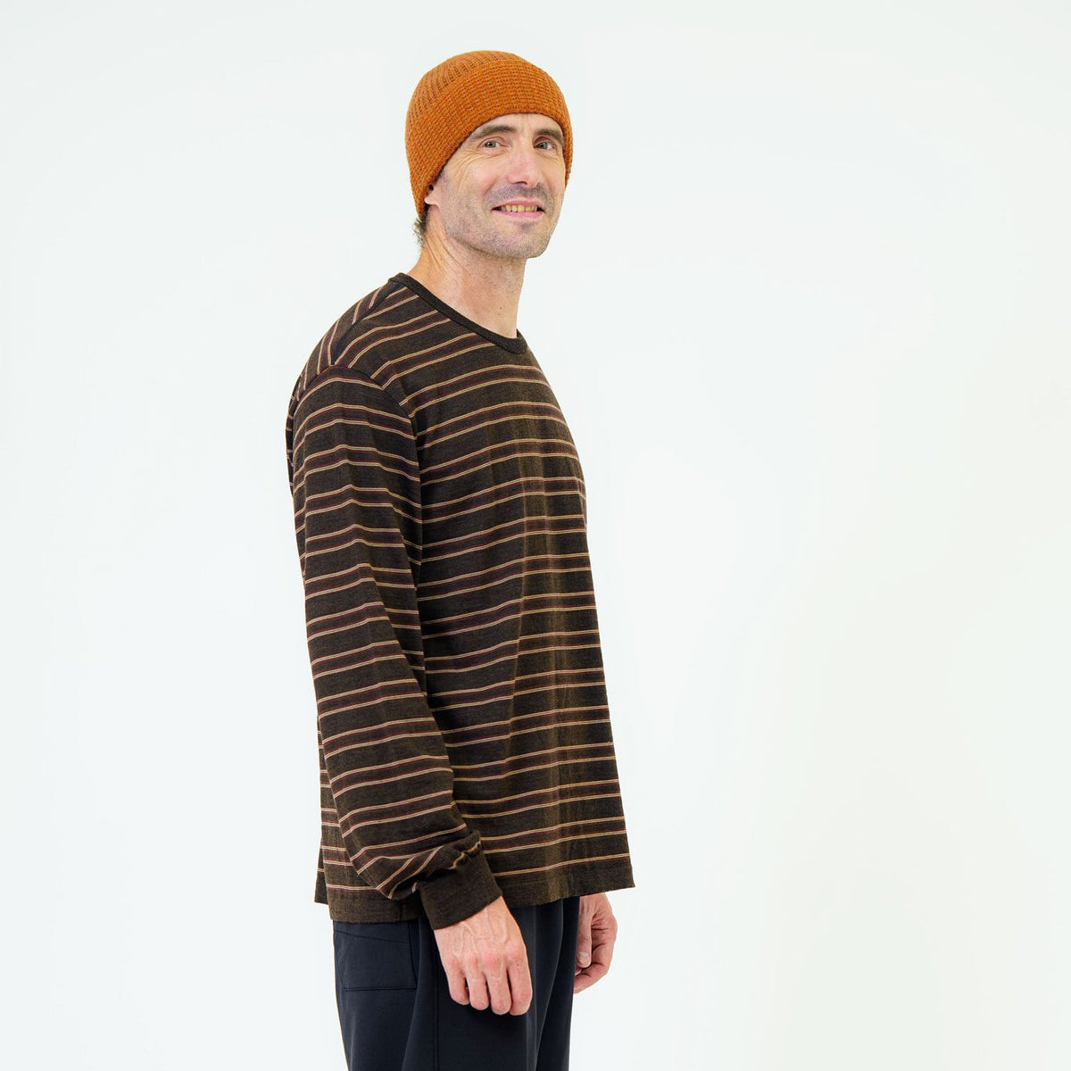 【ROUVER】Merino Long KniTee / stratum