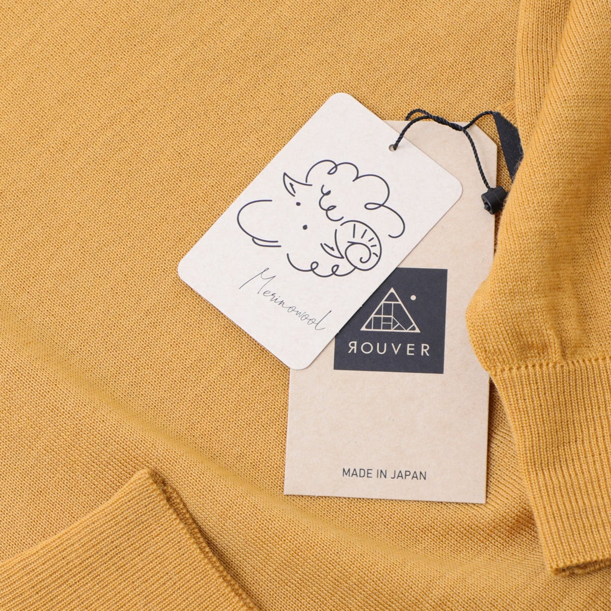 【ROUVER】Merino Long KniTee / BLACK
