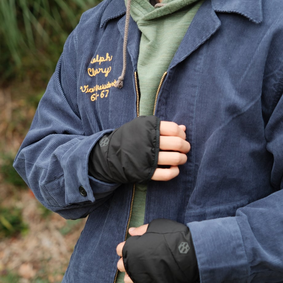 handson grip Breezy GT、黒い手甲タイプのグローブ