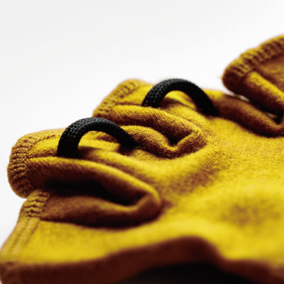 handson grip Hobo1J、茶色の指先出しグローブ