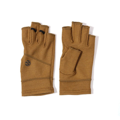 handson grip Hobo1J、茶色の指先出しグローブ