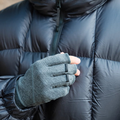 handson grip Hobo1J、茶色の指先出しグローブ