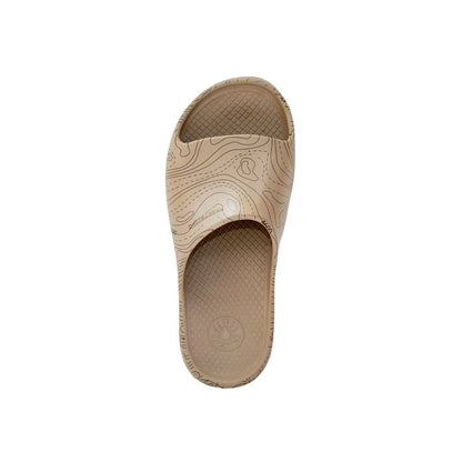 【freewaters】Cloud9 Slide - Topography Taupe Print - LEISURES 公式オンラインショップ