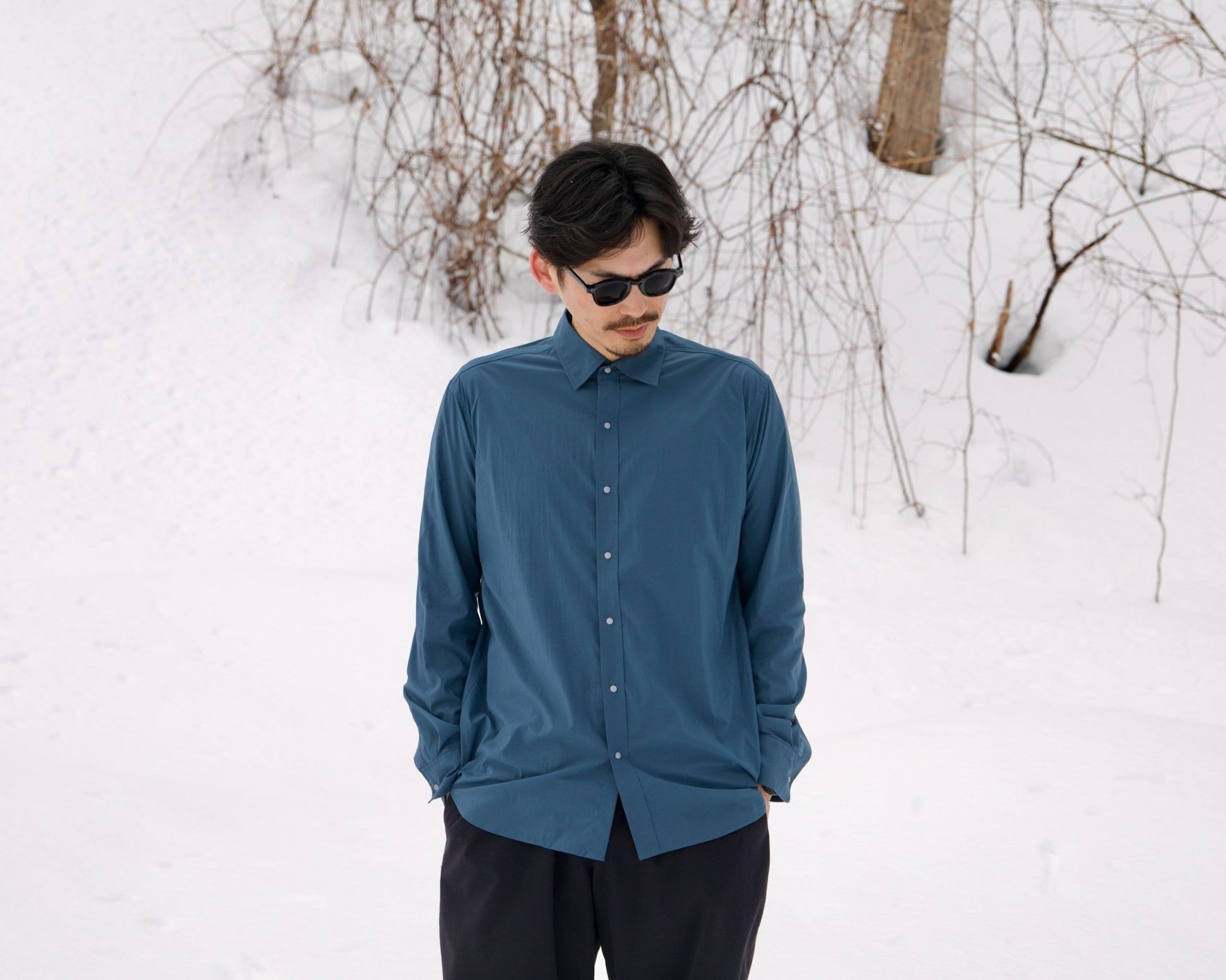 【LAST FRONTIER DESIGN】Cordura UL Mountain Shirt BLUE - LEISURES 公式オンラインショップ