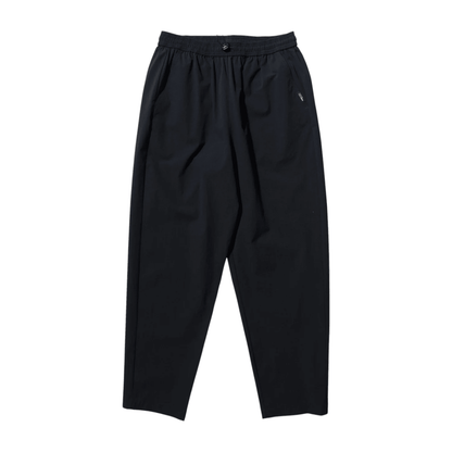 LEISURES Cordura Stretch Pants Big Logo、黒いパンツ