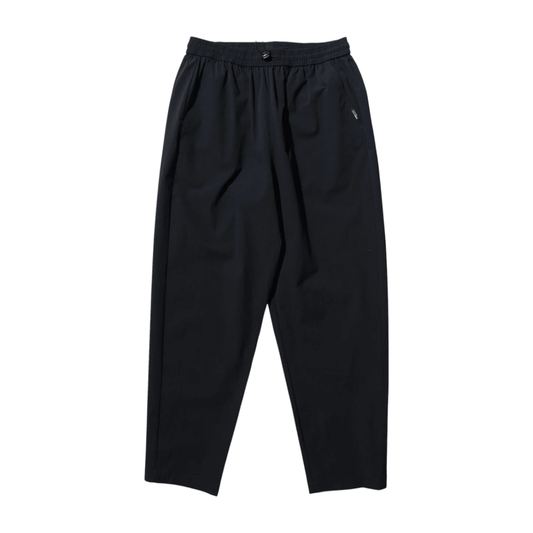 LEISURES Cordura Stretch Pants Big Logo BLACK ULハイキング アウトドアウェア 軽量