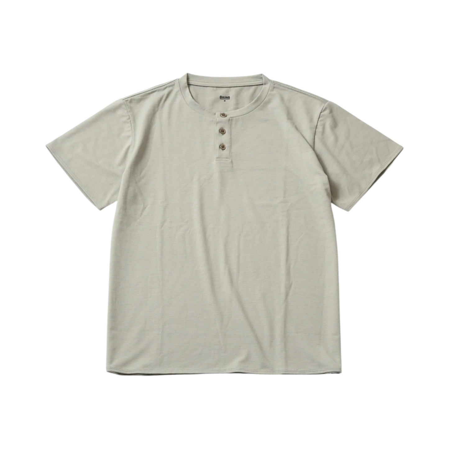 【BRING】WUNDERWEAR ヘンリーネックTシャツ GRAY