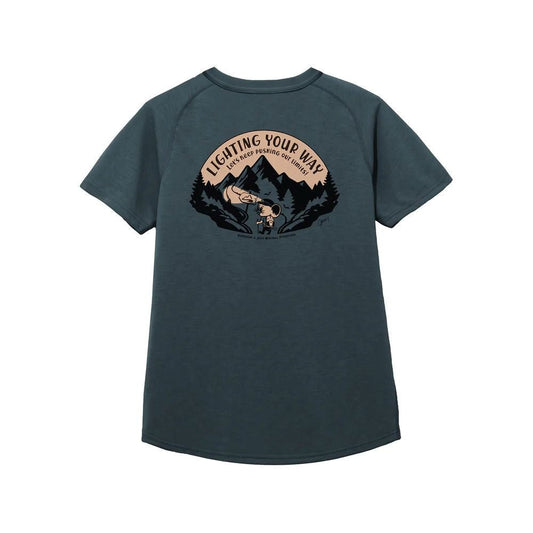 milestone Original T-Shirt、インディゴ色のプリントTシャツ