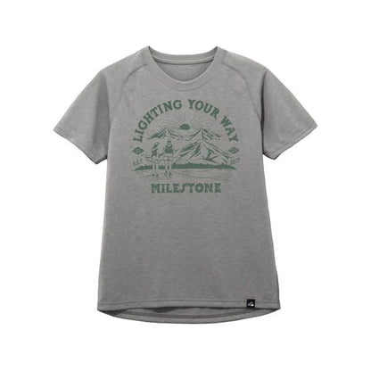 milestone Original T-Shirt National Park、ペールグレーのプリントTシャツ