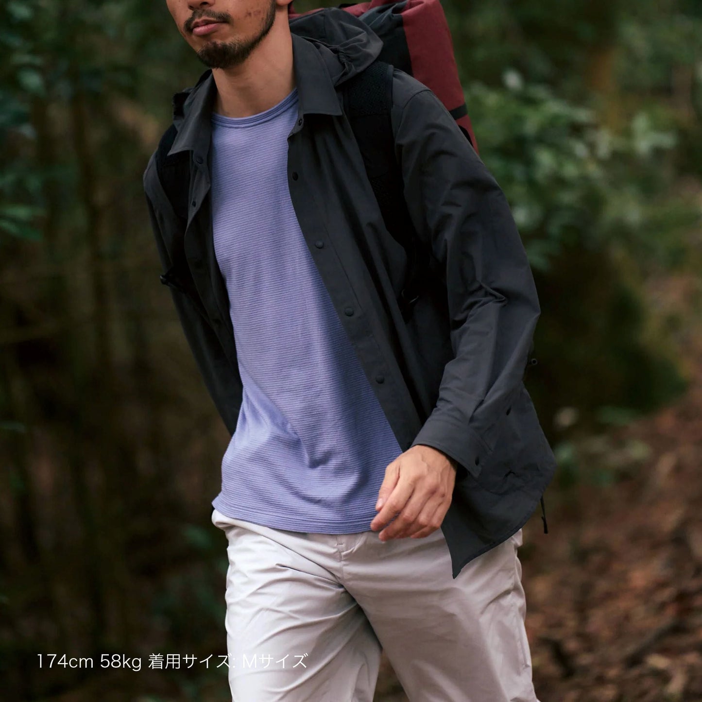【STATIC】All Elevation S/S Shirts Men's Steel Blue