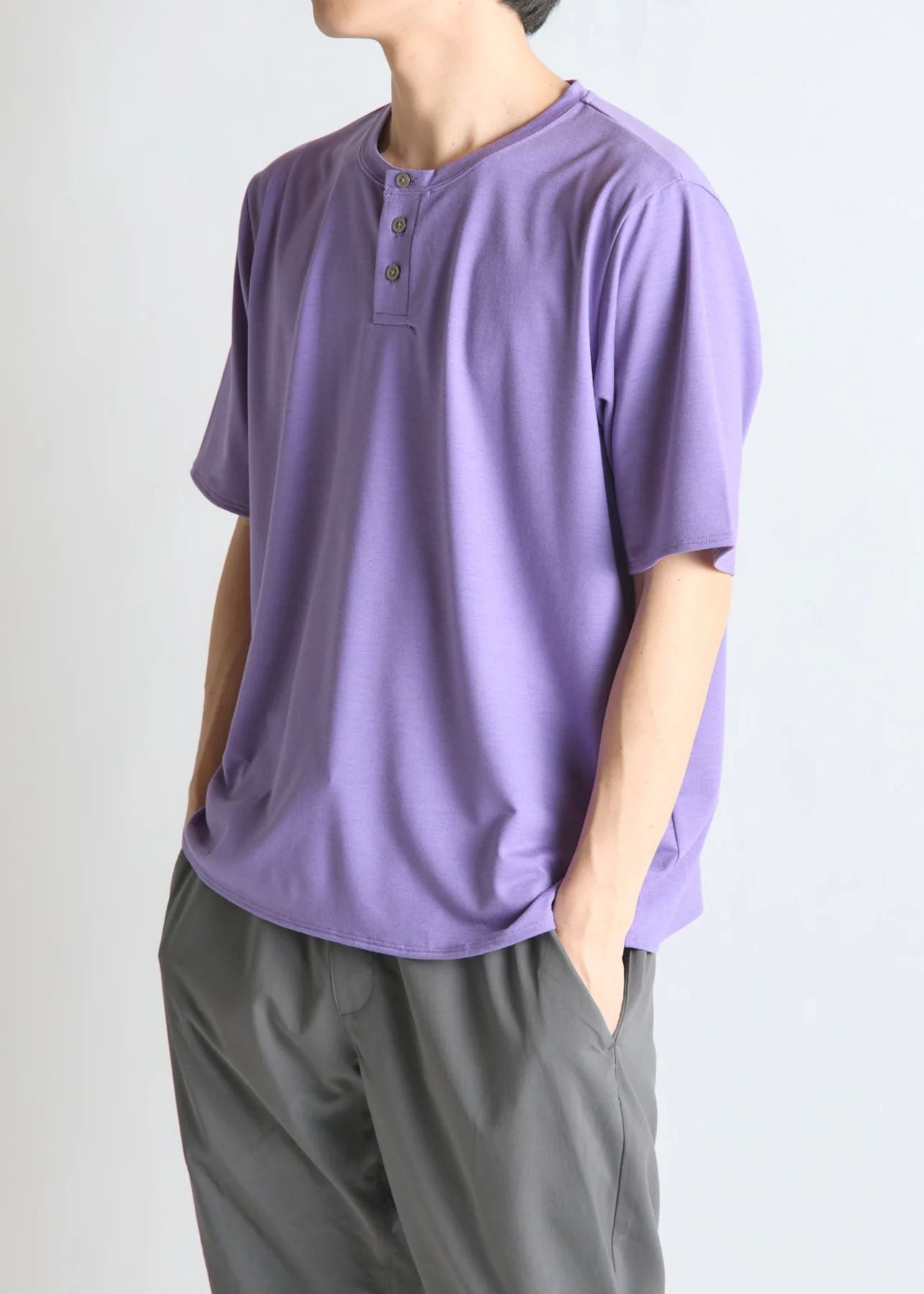 BRING】WUNDERWEAR ヘンリーネックTシャツ / Purple – LEISURES 公式