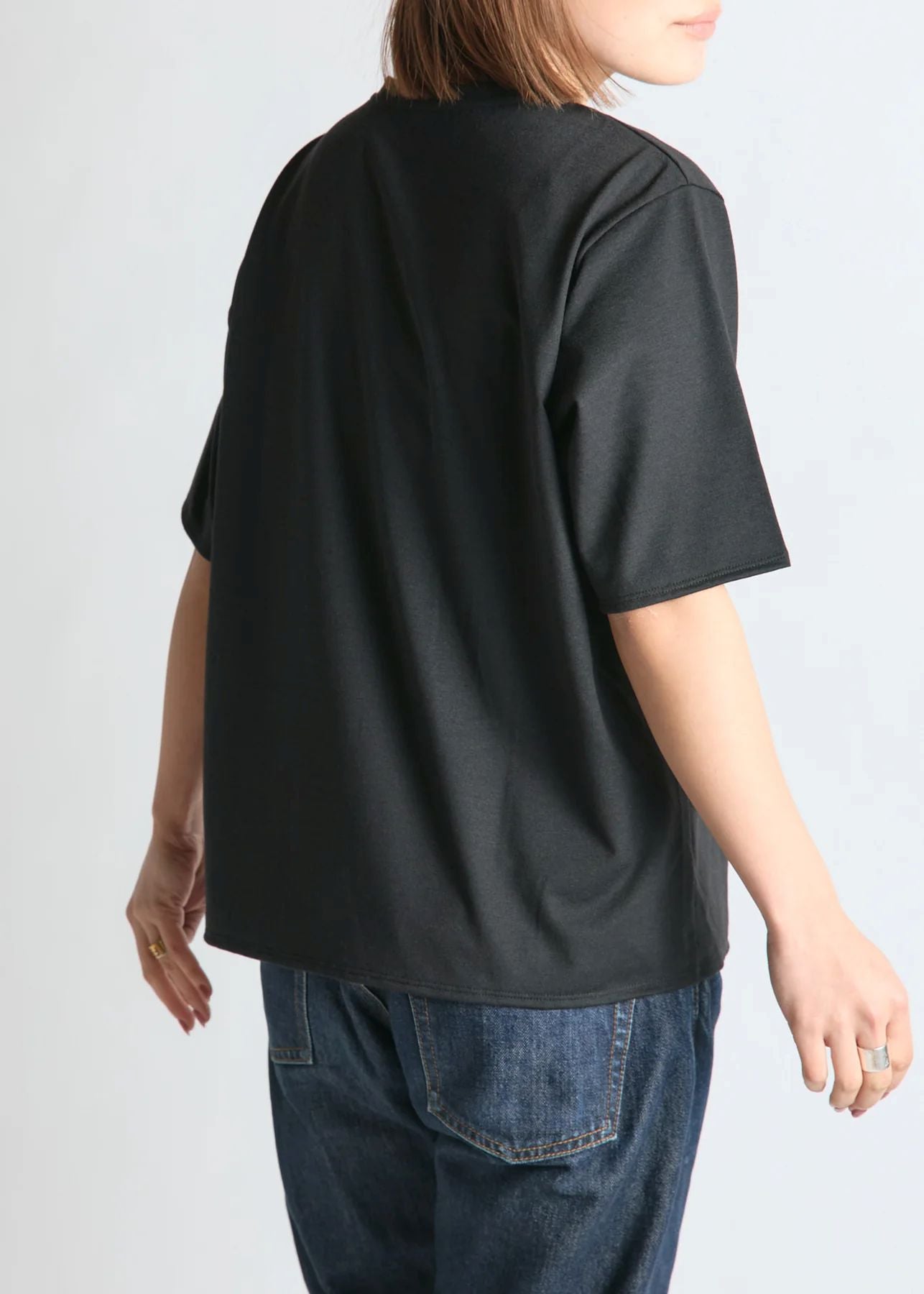【BRING】WUNDERWEAR ヘンリーネックTシャツ BLACK