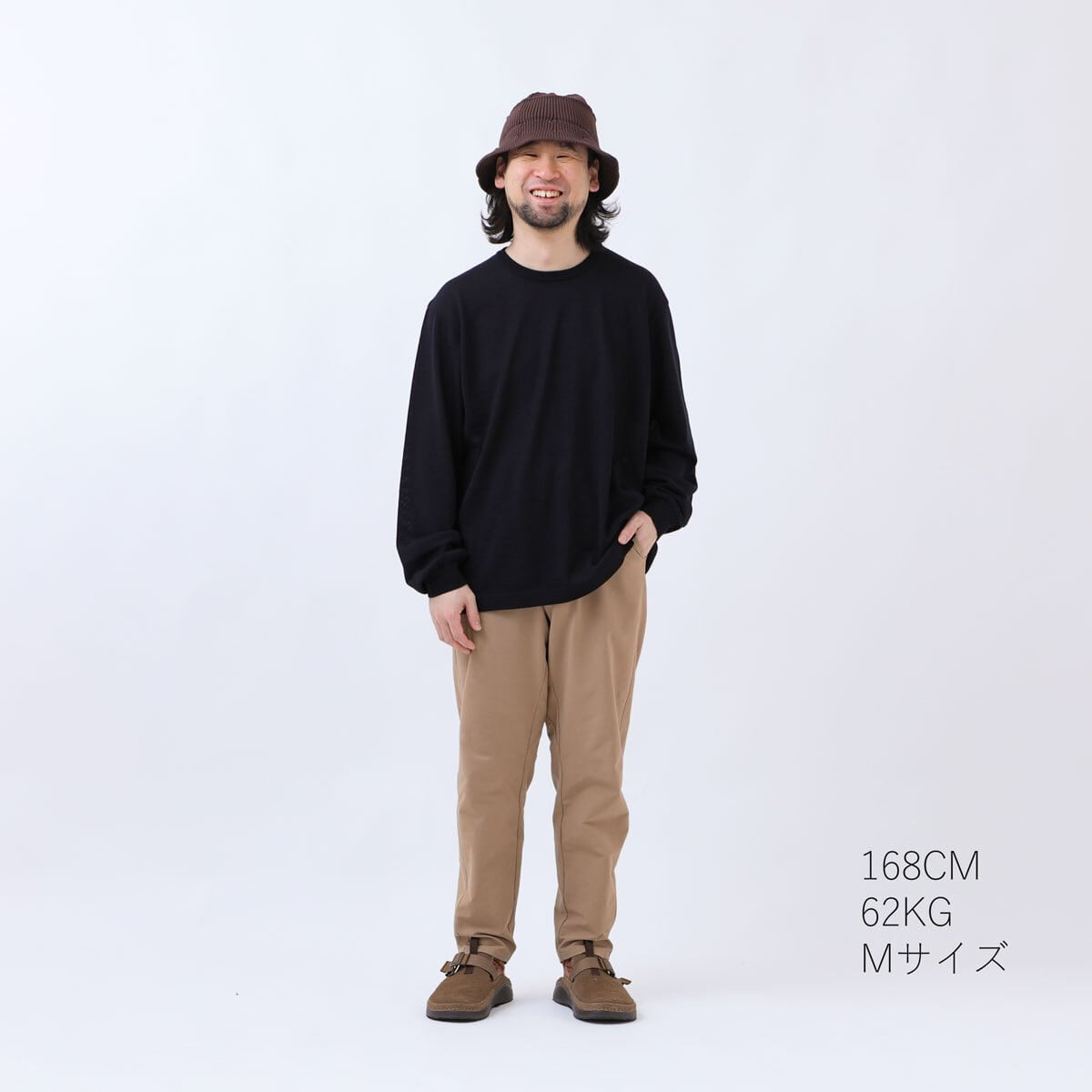 【ROUVER】Merino Long KniTee / Scheelite