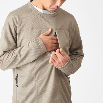 【AXESQUIN】Ventilation LS Tee - Octa / Navy