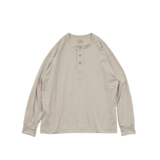 HNT ヘンリーネックの長袖Tシャツ