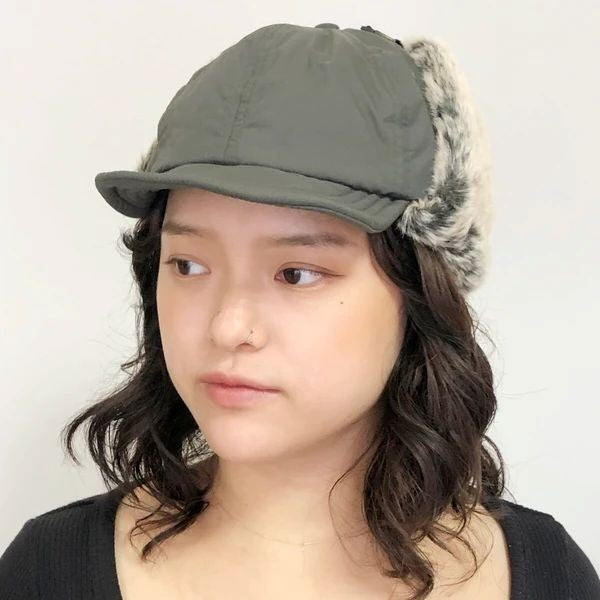 【BASIQUENTI】Nylon Ripstop Flap Cap