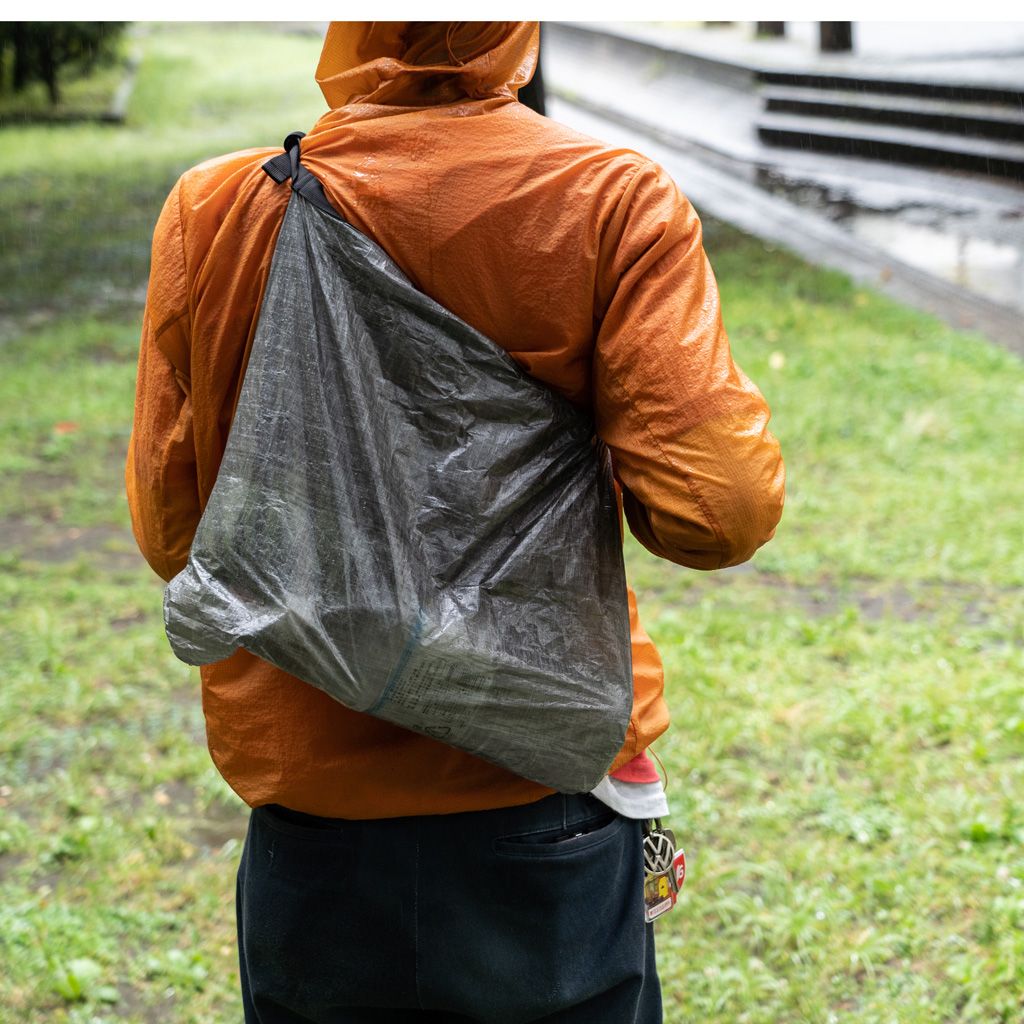 【FAIRWEATHER】packable sacoche (dyneema black)