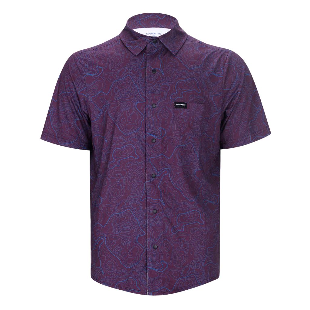 【Cognative MTB】Short Sleeve Catalyst Shirt Plum Topo