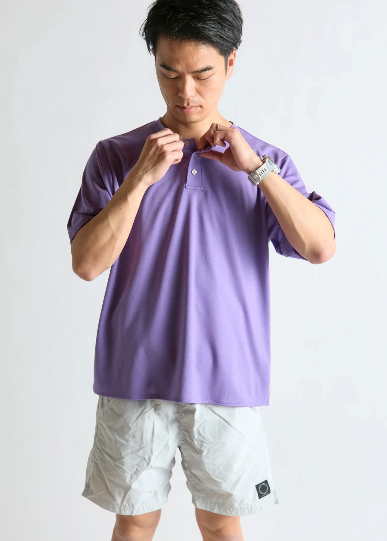 BRING】WUNDERWEAR ヘンリーネックTシャツ / Purple – LEISURES 公式