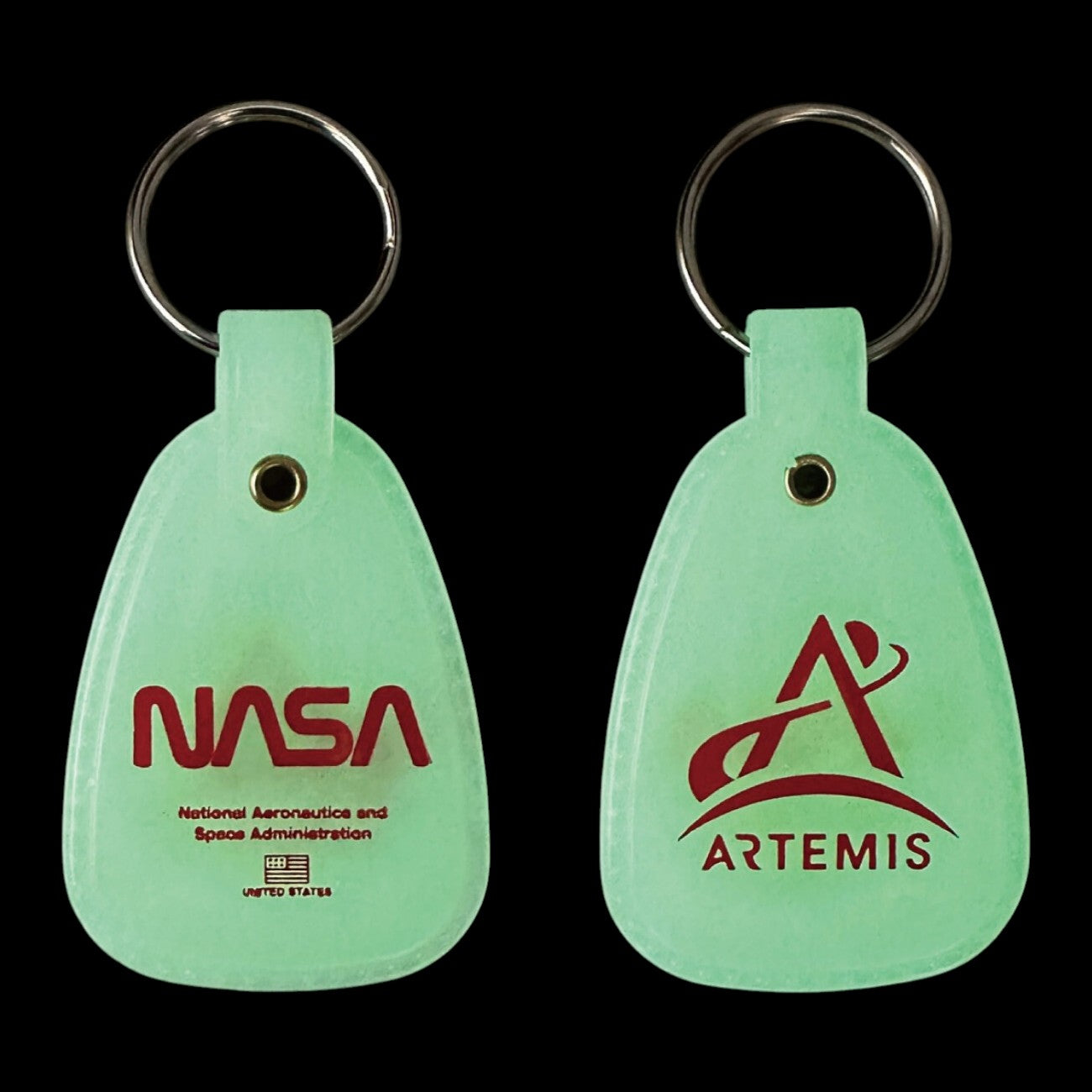 【NASA】ALTEMIS plan key chain（蓄光）