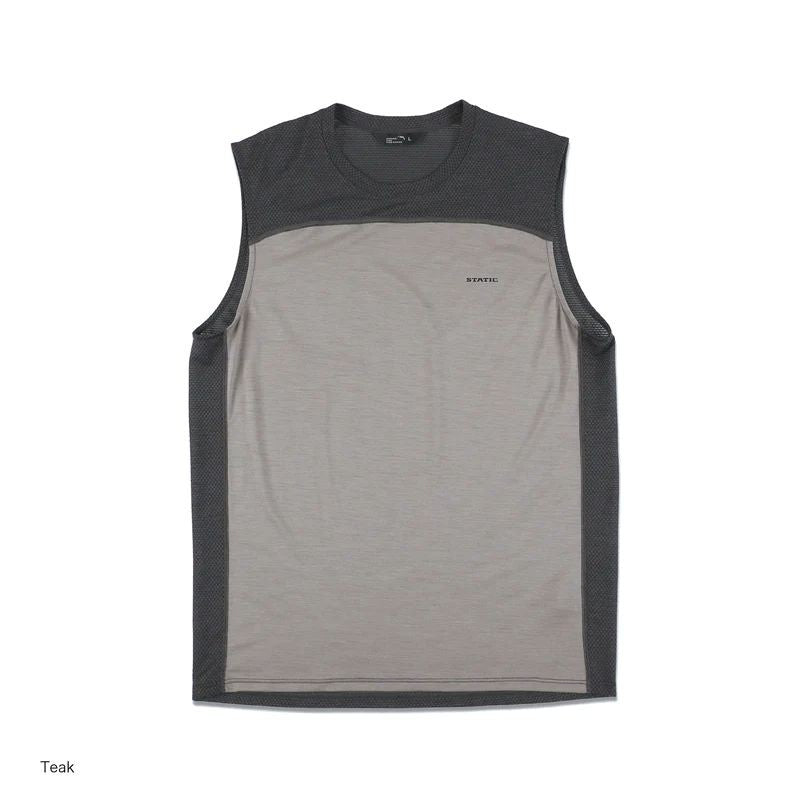 【STATIC】CHORD WOOL SLEEVELESS Teak