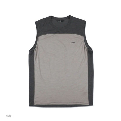 【STATIC】CHORD WOOL SLEEVELESS Teak
