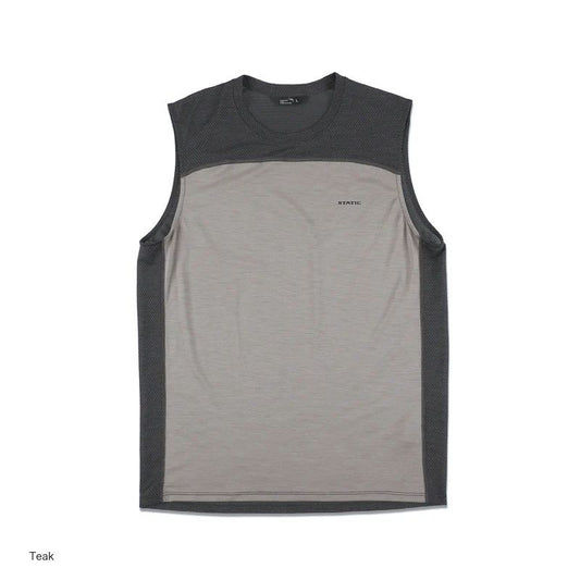 【STATIC】CHORD WOOL SLEEVELESS Teak
