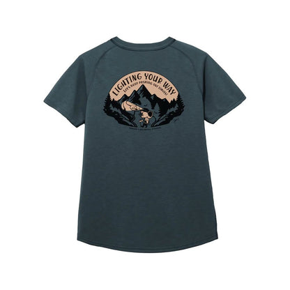 【milestone】Original T-Shirt Canvas "Let's Keep Pushing Our Limits!" indigo