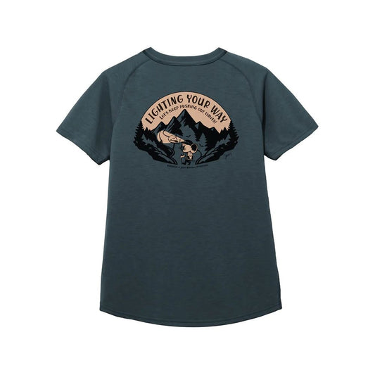 【milestone】Original T-Shirt Canvas "Let's Keep Pushing Our Limits!" indigo