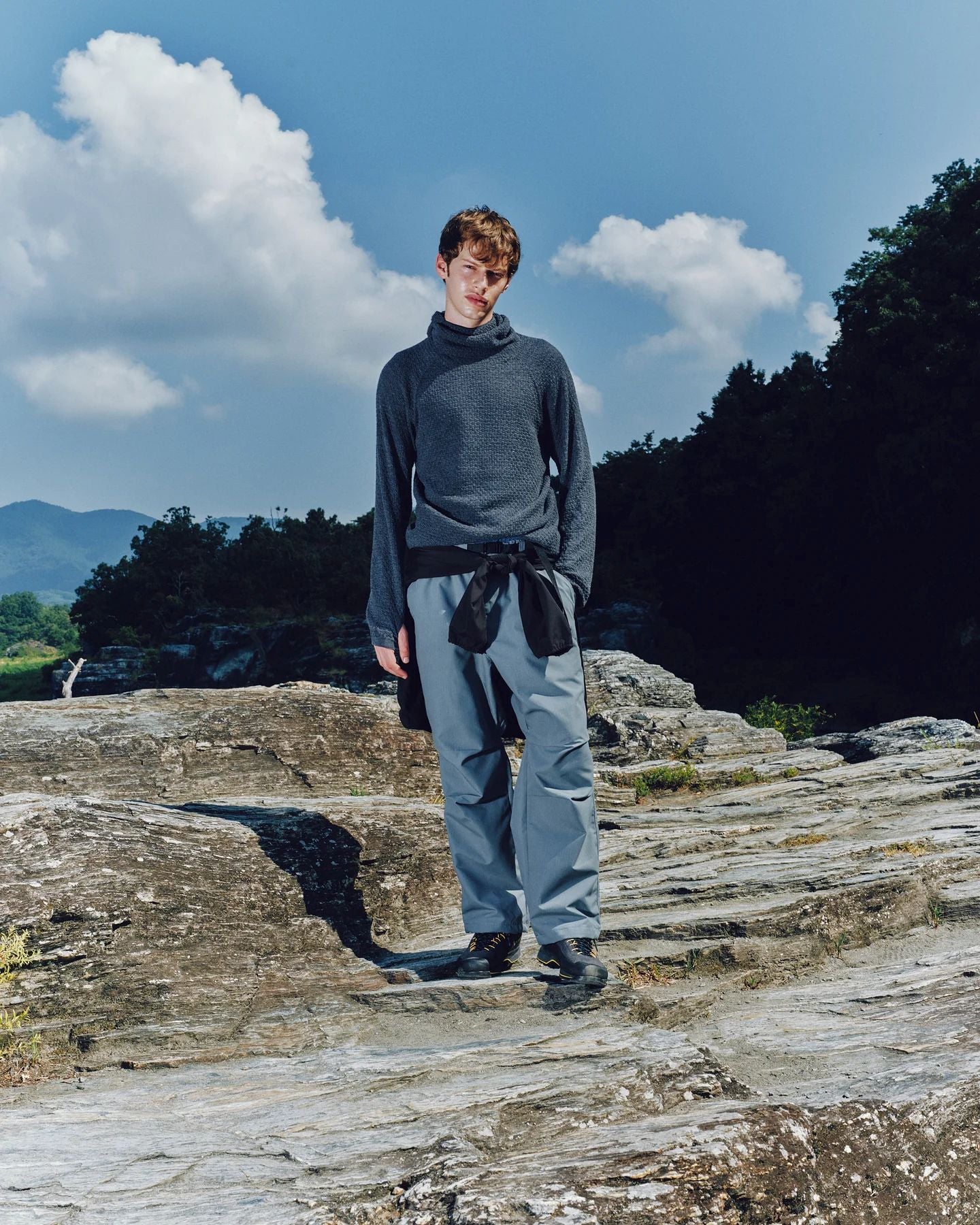 【BRING】WUNDERWEAR シームレスフーディー Heather Gray