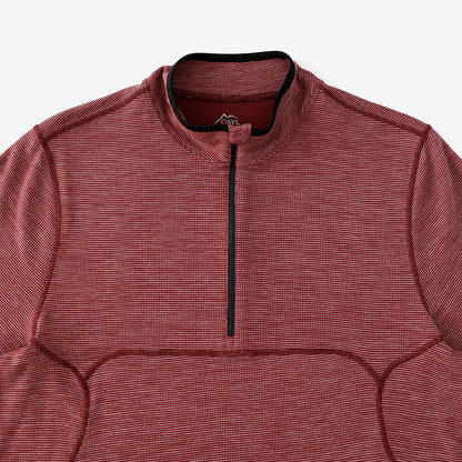 【CAYL】Live Wool Mix Half Zip Burgundy