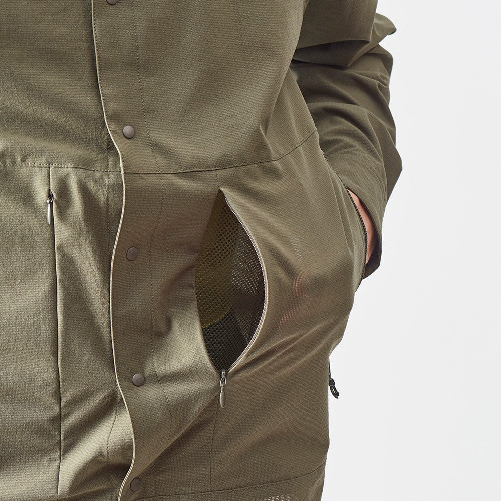 【AXESQUIN】LS Ventilation Shirt / charcoal